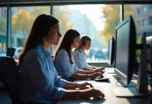 Une équipe de transcripteurs et transcriptrices médicales
