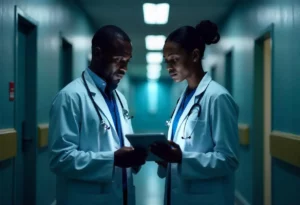 Médecin adoptant la méthode de communication numérique pour échanger avec leurs patients du cabinet médical