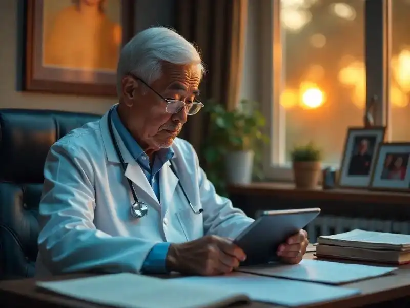 Un professionnel de santé préparant un fichier pour transcription audio médicale
